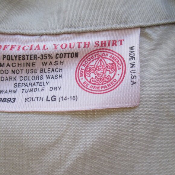 Vintage Boy Scout Patrol Leader Shirt in a size Youth Large 14-16 - Picture 4 of 4